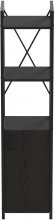 Етажерка 3/34 Ferrum-decor Серії Конект із тумбою 144x34x28 Чорний ДСП Сосна Кембра (FRD-104423)