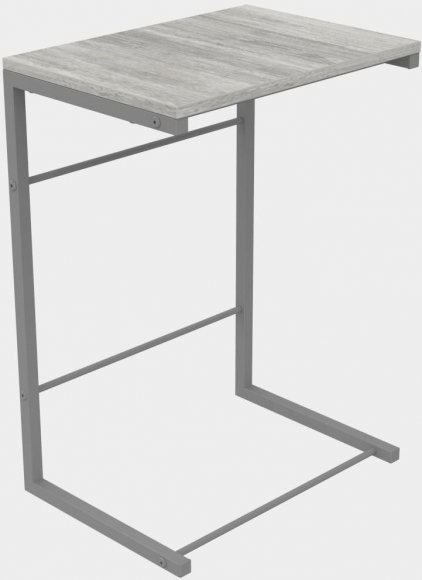 Столик приставний Террі Ferrum-decor 650x440x330 Сірий метал ДСП Бетон 16 мм (FRD-104668)