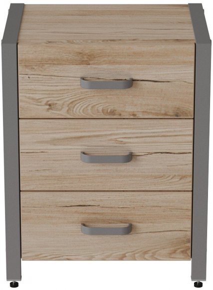 Тумба універсальна Ferrum-decor Вів'єн 3 50x41x40 сірий ДСП Дуб Сан-Марино 16мм (FRD-104197) Тумба універсальна Ferrum-decor Вів'єн 3 50x41x40 сірий ДСП Дуб Сан-Марино 16мм (FRD-104197)