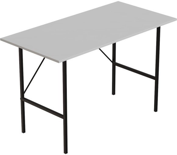 Стіл письмовий Line Тайм Ferrum-decor 750x1200x600 Чорний метал ДСП Біле 16 мм (FRD-104885)