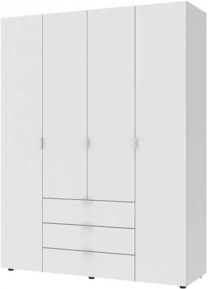 Шафа розпашна для одягу Doros Гелар 155х49,5х203,4 см Білий (DRS-011100) Шафа розпашна для одягу Doros Гелар 155х49,5х203,4 см Білий (DRS-011100)