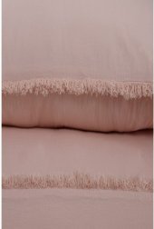 Постільна білизна Burumcuk pudra пудра king size 220х240 см