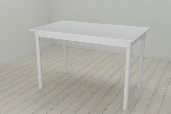 Стіл кухонний Ferrum-decor Беніта 75x120x60 Білий ДСП Біле 16мм (FRD-106266)