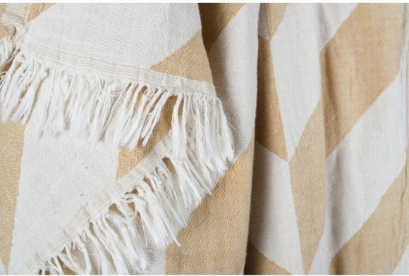 Плед-накидка Fishbone Throw Mustard 130х180 см 2000022193078 Плед-накидка Fishbone Throw Mustard 130х180 см 2000022193078