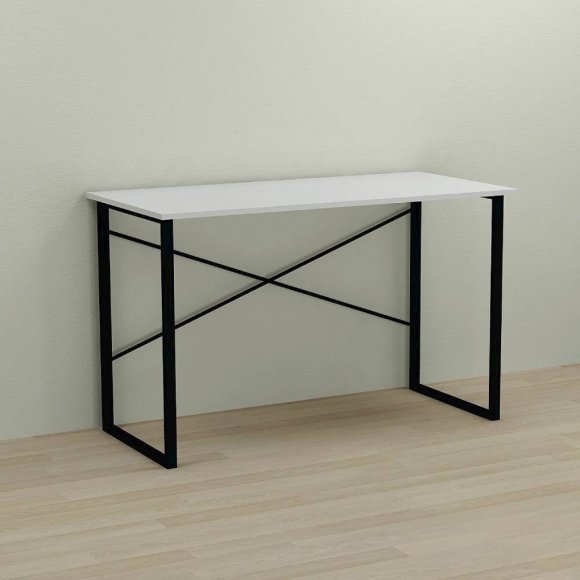Письмовий стіл Ferrum-decor Дейв 75x100x60 чорний ДСП Біле 16мм (FRD-101964)