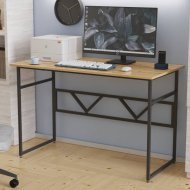 Комп'ютерний стіл Ferrum-decor Раян 75x140x70 чорний ДСП Дуб Сан-Марино 16мм (FRD-103724)