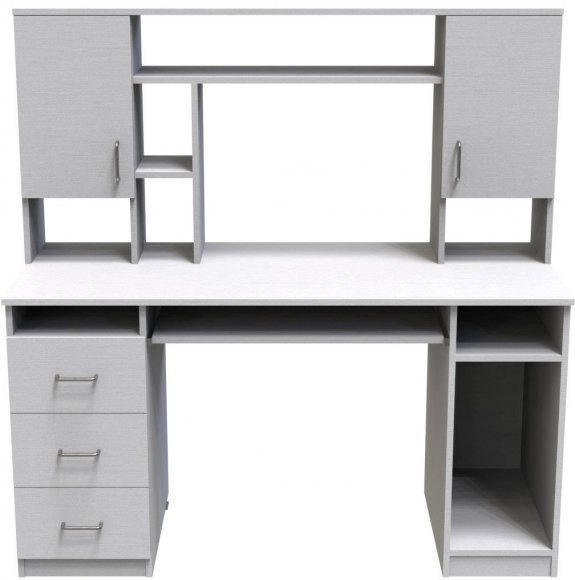 Стіл комп'ютерний Анжело Ferrum-decor 1400x1422x600 ДСП Біле 16 мм (FRD-104704) Стіл комп'ютерний Анжело Ferrum-decor 1400x1422x600 ДСП Біле 16 мм (FRD-104704)