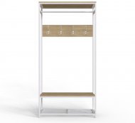 Вішалка модульна підлогова Ferrum-decor Треліс 15 180x90x38 білий ДСП Дуб Сонома 16мм (FRD-104370) Вішалка модульна підлогова Ferrum-decor Треліс 15 180x90x38 білий ДСП Дуб Сонома 16мм (FRD-104370)