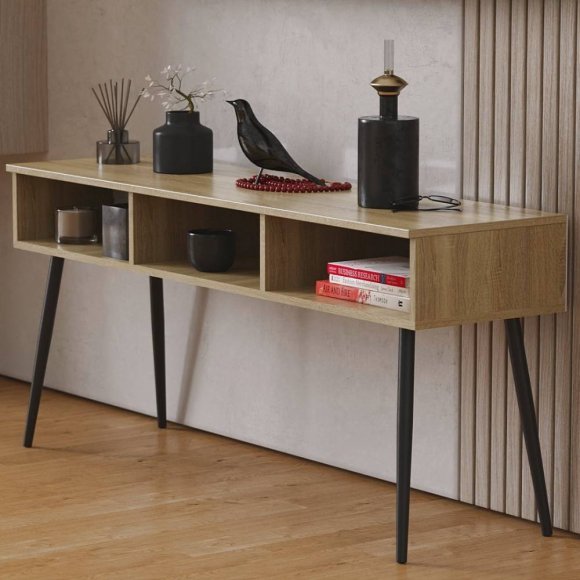 Тумба під телевізор Кентук Ferrum-decor 45x139x38 Чорний метал ДСП Дуб Сонома 16 мм (FRD-106730) Тумба під телевізор Кентук Ferrum-decor 45x139x38 Чорний метал ДСП Дуб Сонома 16 мм (FRD-106730)