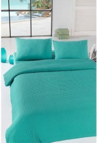 Покривало піке Burumcuk yesil зелений вафельне 160х235 см svt-2000022288446 Покривало піке Burumcuk yesil зелений вафельне 160х235 см svt-2000022288446