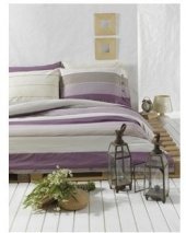 Постільна білизна Burumcuk lila лілова євро 200х220 см