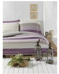 Постільна білизна Burumcuk lila лілова євро 200х220 см