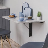 Обідній стіл-трансформер Ніка настінний Ferrum-decor 420x900x500 Чорний метал ДСП Бетон 16 мм (FRD-105170) Обідній стіл-трансформер Ніка настінний Ferrum-decor 420x900x500 Чорний метал ДСП Бетон 16 мм (FRD-105170)