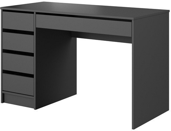 Стіл туалетний письмовий Perfect Home Ада / Ada 5S/120 з 5 шухлядами Антрацит (PFH-091308) Стіл туалетний письмовий Perfect Home Ада / Ada 5S/120 з 5 шухлядами Антрацит (PFH-091308)
