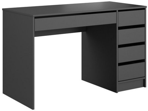 Стіл туалетний письмовий Perfect Home Ада / Ada 5S/120 з 5 шухлядами Антрацит (PFH-091308) Стіл туалетний письмовий Perfect Home Ада / Ada 5S/120 з 5 шухлядами Антрацит (PFH-091308)