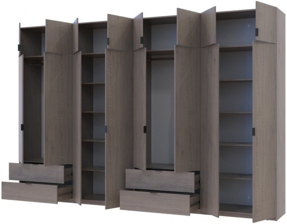 Комплект шаф для одягу Doros Лукас (2 шт.) 360х50х240 см Канноло (DRS-011859) Комплект шаф для одягу Doros Лукас (2 шт.) 360х50х240 см Канноло (DRS-011859)