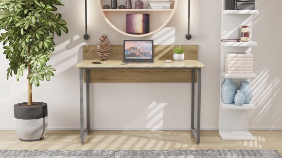 Письмовий стіл Ferrum-decor Скай 75x120x70 сірий ДСП Дуб Сонома 16мм (FRD-101572)