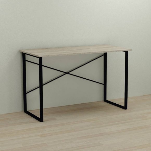 Письмовий стіл Ferrum-decor Дейв 75x100x60 чорний ДСП Дуб Сонома 16мм (FRD-101965)