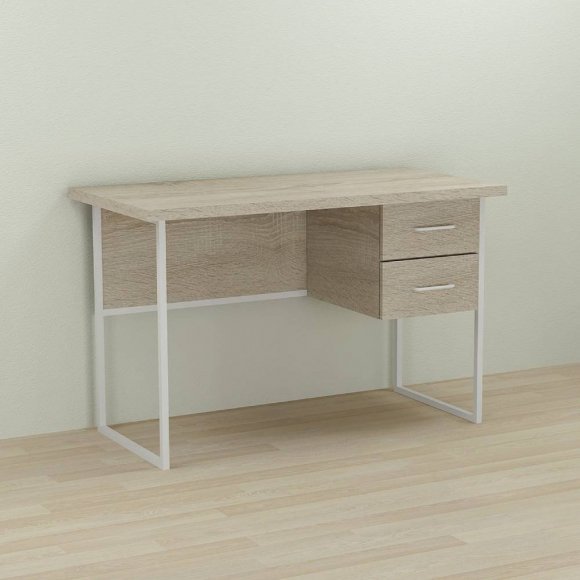 Письмовий стіл Ferrum-decor Дакота 76x120x60 білий ДСП Дуб Сонома 32мм (FRD-102094) Письмовий стіл Ferrum-decor Дакота 76x120x60 білий ДСП Дуб Сонома 32мм (FRD-102094)