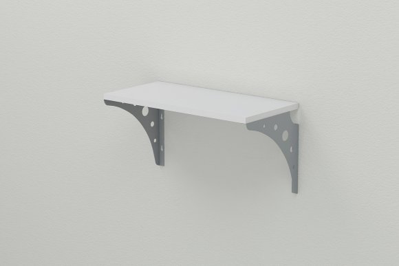 Полиця настінна Ferrum-decor Ханді 2 240x700x240 метал Сірий ДСП Біле 16 мм (FRD-102610) Полиця настінна Ferrum-decor Ханді 2 240x700x240 метал Сірий ДСП Біле 16 мм (FRD-102610)