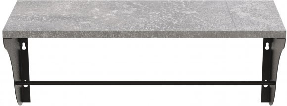 Настінна полиця Ferrum-decor Комфі 260x600x240 метал Чорний ДСП Бетон 16 мм (FRD-102743) Настінна полиця Ferrum-decor Комфі 260x600x240 метал Чорний ДСП Бетон 16 мм (FRD-102743)