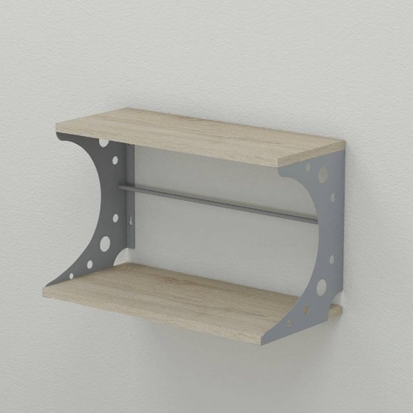 Настінна полиця Ferrum-decor Букін 330x500x240 метал Сірий ДСП Сонома 16 мм (FRD-102859) Настінна полиця Ferrum-decor Букін 330x500x240 метал Сірий ДСП Сонома 16 мм (FRD-102859)