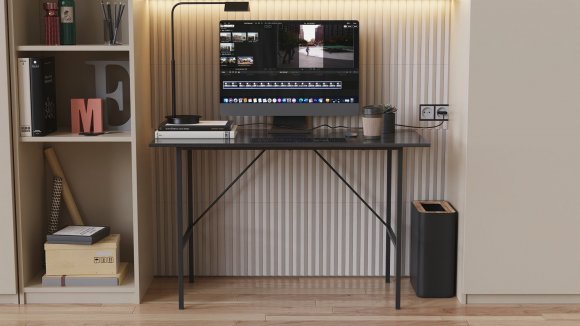 Стіл письмовий Line Тайм Ferrum-decor 750x1200x600 Чорний метал ДСП Сосна Кембра 16 мм (FRD-104887) Стіл письмовий Line Тайм Ferrum-decor 750x1200x600 Чорний метал ДСП Сосна Кембра 16 мм (FRD-104887)