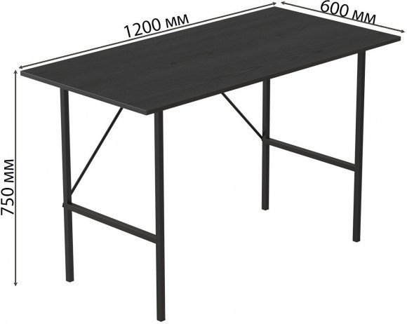Стіл письмовий Line Тайм Ferrum-decor 750x1200x600 Чорний метал ДСП Сосна Кембра 16 мм (FRD-104887) Стіл письмовий Line Тайм Ferrum-decor 750x1200x600 Чорний метал ДСП Сосна Кембра 16 мм (FRD-104887)
