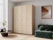 Шафа розпашна для одягу Doros Гелар 155х49,5х203,4 см Дуб сонома (DRS-011102)