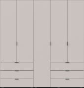 Комплект шаф для одягу Doros Гелар (2 шт.) 193,7х49,5х203,4 см Кашемір (DRS-011239)