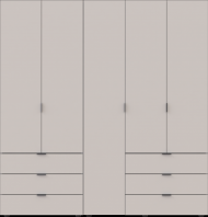 Комплект шаф для одягу Doros Гелар (2 шт.) 193,7х49,5х203,4 см Кашемір (DRS-011239)
