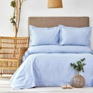 Покривало з наволочками Palvi 230х240 см k.turkuaz темно-бірюзовий