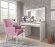 Стіл туалетний письмовий Perfect Home Ада / Ada 5S/120 з 5 шухядами Білий глянець (PFH-091306) Стіл туалетний письмовий Perfect Home Ада / Ada 5S/120 з 5 шухядами Білий глянець (PFH-091306)