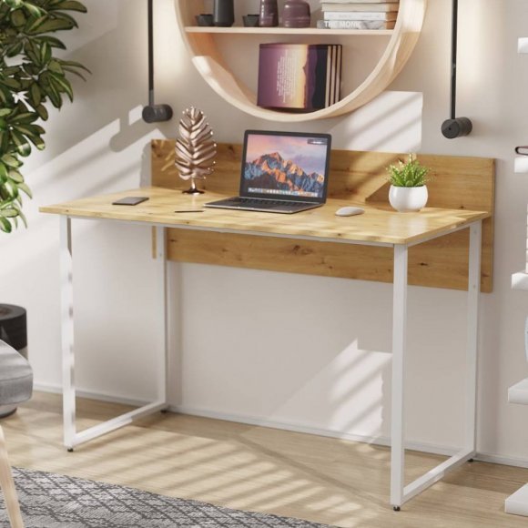 Комп'ютерний стіл Ferrum-decor Скай 75x120x60 білий ДСП Дуб Сан-Марино 16мм (FRD-101074) Комп'ютерний стіл Ferrum-decor Скай 75x120x60 білий ДСП Дуб Сан-Марино 16мм (FRD-101074)