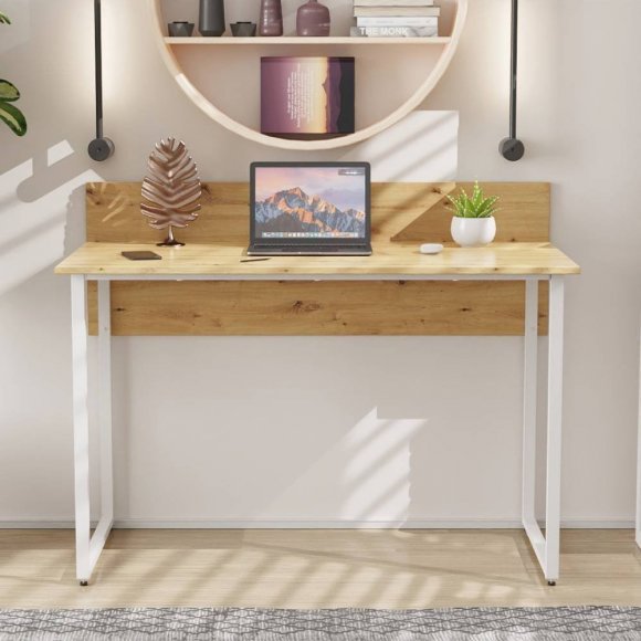 Комп'ютерний стіл Ferrum-decor Скай 75x120x60 білий ДСП Дуб Сан-Марино 16мм (FRD-101074) Комп'ютерний стіл Ferrum-decor Скай 75x120x60 білий ДСП Дуб Сан-Марино 16мм (FRD-101074)