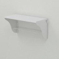 Настінна полиця Ferrum-decor Комфі 260x600x240 метал Білий ДСП Біле 16 мм (FRD-102744) Настінна полиця Ferrum-decor Комфі 260x600x240 метал Білий ДСП Біле 16 мм (FRD-102744)