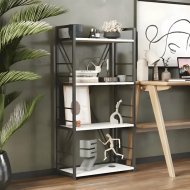 Етажерка 4/60 Ferrum-decor Серії Конект 120x60x28 чорний ДСП Біле 16мм (FRD-104236)