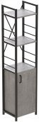 Етажерка 3/34 Ferrum-decor Серії Конект з тумбою 144x34x28 Чорний ДСП Бетон (FRD-104427)