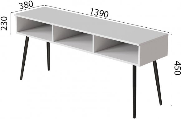 Тумба під телевізор Кентук Ferrum-decor 45x139x38 Чорний метал ДСП Білий 16 мм (FRD-106733) Тумба під телевізор Кентук Ferrum-decor 45x139x38 Чорний метал ДСП Білий 16 мм (FRD-106733)