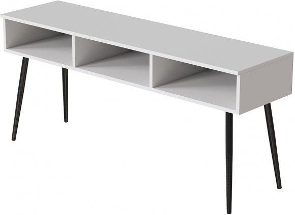 Тумба під телевізор Кентук Ferrum-decor 45x139x38 Чорний метал ДСП Білий 16 мм (FRD-106733) Тумба під телевізор Кентук Ferrum-decor 45x139x38 Чорний метал ДСП Білий 16 мм (FRD-106733)