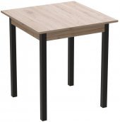 Стіл кухонний Ferrum-decor Агата 75x90x90 Чорний ДСП Сан-Марино 16мм (FRD-105640)