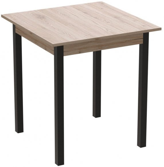 Стіл кухонний Ferrum-decor Агата 75x90x90 Чорний ДСП Сан-Марино 16мм (FRD-105640) Стіл кухонний Ferrum-decor Агата 75x90x90 Чорний ДСП Сан-Марино 16мм (FRD-105640)
