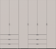 Комплект шаф для одягу Doros Гелар (2 шт.) 232,5х49,5х203,4 см Кашемір (DRS-011240) Комплект шаф для одягу Doros Гелар (2 шт.) 232,5х49,5х203,4 см Кашемір (DRS-011240)