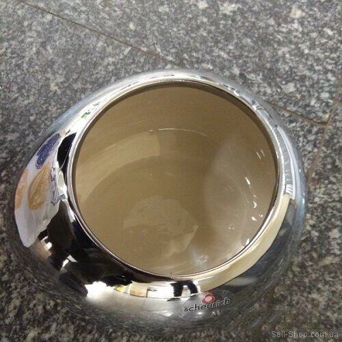 Кашпо для квітів Mirror Silver кераміка 18 дзеркальний 58174