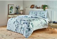 Постільна білизна сатин Emili gri v06 сірий євро 200х220 см