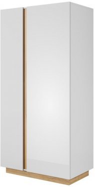 Шафа для одягу Perfect Home Арко / Arco 2-дверна 2D/96 Білий глянець/дуб грандсон (PFH-091038) Шафа для одягу Perfect Home Арко / Arco 2-дверна 2D/96 Білий глянець/дуб грандсон (PFH-091038)