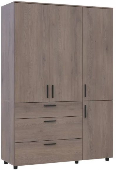 Шафа для одягу Doros Торн Кремона Канноло 3 ДСП/3Ш (штанга) 135х51.6х200 (DRS-012069)