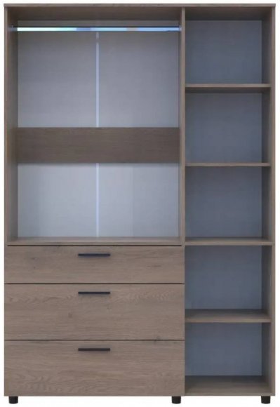 Шафа для одягу Doros Торн Кремона Канноло 3 ДСП/3Ш (штанга) 135х51.6х200 (DRS-012069)