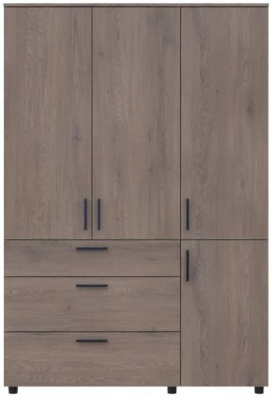 Шафа для одягу Doros Торн Кремона Канноло 3 ДСП/3Ш (штанга) 135х51.6х200 (DRS-012069)