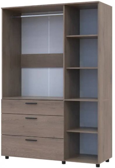 Шафа для одягу Doros Торн Кремона Канноло 3 ДСП/3Ш (штанга) 135х51.6х200 (DRS-012069)